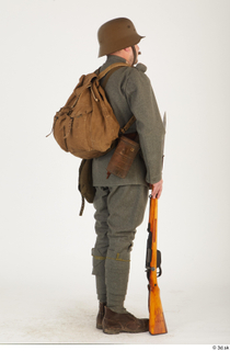  Austria-Hungary army uniform World War I. ver.1 - poses army poses with gun soldier standing uniform whole body 0022.jpg